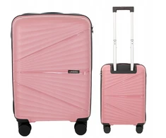 KALONAS MAŽAS KELIONINIS LAMINAS POLYPROPYLENE TSA 4 WHEELS LANZARO ROSE GOLD