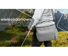 Kamaju TERMINIS ŠALDYKLIO KREPŠIS Tvirtas piknikui 2 skyriai kišenės 16L + 2x400g