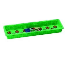 Kambar.šiltnamis su 20 kokoso pluošto tablečių 54x15x12cm plastikinis/žalias