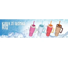 Kambukka Rio Tumbler termopuodelis su šiaudeliais 950ml Soft Sunrise + dėžutė