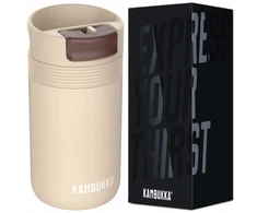 Kambukka termopuodelis Cabo 300ml Smėlio spalvos sandarus termosinis puodelis dėžutėje