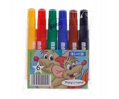 Kamet Jumbo Flomasterių Rinkinys, 6 Spalvos