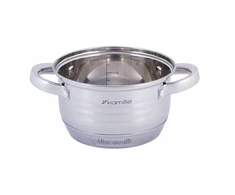 Kamille TRADICINIS PUODAS SU DANGIU 1,5L PLIENINIS 16cm INDUKCINĖS DUJOS