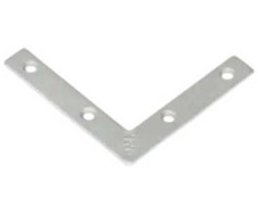 DMX Kampas plokščias NA06 60x60x10x2.0 mm cinkuotas