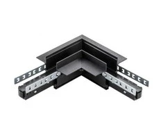 Kampinis horizontalus jungimas užglaistomų bėgelių magnetinės sistemos DPM MTL-R-L-B