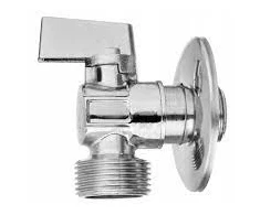 Kampinis ventilis INVENA ZW-11-W15-L, 1/2"x1/2", metalinė rankena