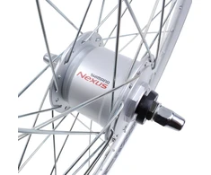 Kands Priekinis dviračio ratas 26 colių priekinis Shimano 3W generatorius Juodas Conical