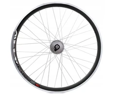 Kands Priekinis dviračio ratas 26 colių priekinis Shimano 3W generatorius Juodas Conical