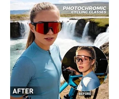 KAPVOE K9023 UV400 fotochrominiai dviračių akiniai