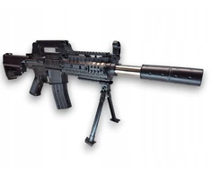 KARABIN M4A1 AMERYKAŃSKI na kulki replika, SNAJPERKA ASG + LASER + TARCZE