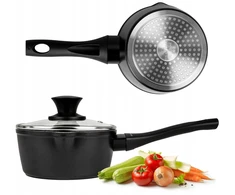 Karl Hausmann Aliuminio puodas 16 cm puodas SU DANGIU DUJŲ ĮVEDIMUI 1,3 L