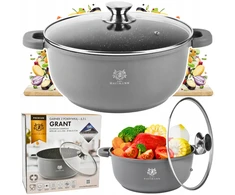 Karl Hausmann DIDELIS PUODAS 6,5L INDUKCINIS DUJINIS MARMURINIS PUODAS ORKAITĖS PUDELIAMS