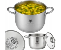 Karl Hausmann INDUKCINĖS DUJINĖS 1,6L 16cm nerūdijančio plieno indukcinis PUODAS SU DANGČIAIS