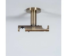 Karnizo laikiklis NOVA, įsk. į lubas, dvigubas, juod. sp., H13,5 cm, L9,5 cm, Ø19 mm, 1vnt