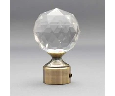 Karnizo užbaigimas CRYSTAL, metalinis, šv. sendinto aukso sp., Ø 16 mm, 2 vnt.