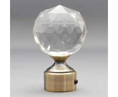 Karnizo užbaigimas CRYSTAL, metalinis, šv. sendinto aukso sp., Ø 16 mm, 2 vnt.