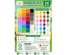 Karoliukų rinkinys „pasidaryk pats“ apyrankėms kurti – 24 spalvos | Kūrybingas