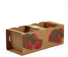 Kartoninė dėžė vaisiams 12.5x28x10.5cm maks.1kg/ruda