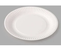 Kartoninės lėkštės Spino 12vnt./D18cm baltos