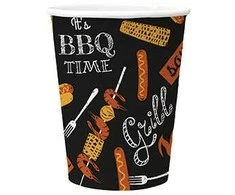 Kartoninės stiklinės BBQ Party Paw 250ml/8vnt.