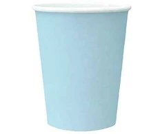 Kartoninės stiklinės Paw 250ml/8vnt. šv.mėlyni