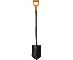 Kastuvas smailiu kraštu Yutong L1250mm ergonomišku metaliniu kotu/ PVC rankena