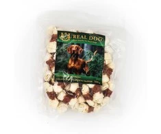 Real Dog SNACKS Kaulas su mazgais, apsuktas triušiena 500g