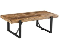 Home4You Kavos staliukas IRONBRIDGE 132x66xH43,5cm Pušies