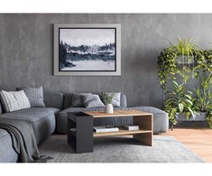 Halmar Kavos staliukas MURCIA Artisan Ąžuolo / Juodos Spalvos