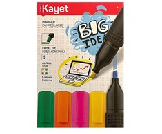 Kayet Flomasteriai 5 vnt. - Ryškios Spalvos Mokyklai
