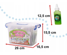 Kecja CRYSTAL GEL RINKINYS 3D magiškų figūrėlių kūrybinė dovana