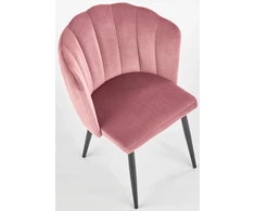Kėdė K386 K-386 Rožinis VELVET Halmar apvalkalas ORIGINALUS DIZAINAS valgomasis