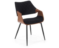Halmar Kėdė K586 riešuto / juodos spalvos