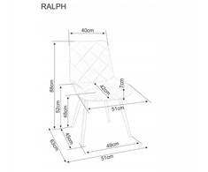 Signal Meble Kėdė RALPH, pilka