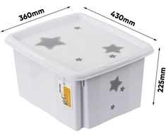 Keeeper Zamykany indas na zabawki Stars 24L