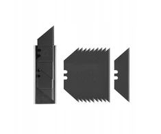 Keičiami trapecijos formos ašmenys 19 mm peiliui Juodas DIY-KN1902BB/10B