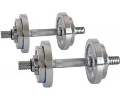 Keičiamo svorio chromuotų hantelių rinkinys inSPORTline 2x3–10kg