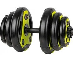Keičiamo svorio hantelis inSPORTline 3–18 kg Juodas-Žalias