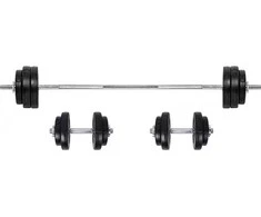 Keičiamo svorio hantelių ir štangos rinkinys inSPORTline BS08 3–50 kg