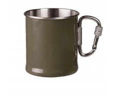 Kelioninis puodelis su karabinu Mil-Tec, 250ml