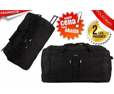 KELIONIŲ KREPŠELIS 3 RATAI BAGAŽAS DIDELIS LAGAMINAS 135 L XL Juodas, ATSPIRUS VANDENI