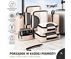 Kelionių organizatoriai lagaminams Kelionių pakavimo kubelių rinkinys