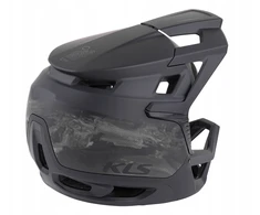 Kellys KLS Crux Full Face MTB Enduro šalmas juodas 59-63 cm L