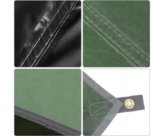 KEMPINGO TARP SAULĖS LAKŠTĖS, ATLIEKUS VANDENIUI, 3M, ŽALIA, 2M AUKŠTIS