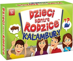 Kangur Gry „Kengūros“ stalo žaidimas „Kids vs. Parents Puns“.