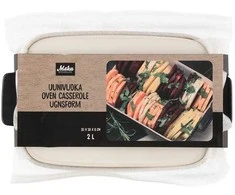 Kepimo indas 2 L 31x18 cm keraminis juodas su dangčiu MAKU 270540