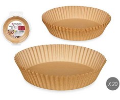 Kepimo popierius karšto oro gruzdintuvei D20/d16 cm20 vnt(2,5-5 l) Kinvara 64759