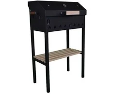 Abas Smokehouse Kepsninė su dangčiu ir termometru Abas 90x36x75cm 1 grotelės