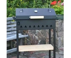 Abas Smokehouse Kepsninė su dangčiu ir termometru Abas 90x36x75cm 1 grotelės