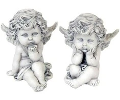 Keramikinė figūrėlė ANGELIUKAS, baltos sp., 6,5 x 5 x 6 cm